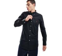 Polo Ralph Lauren Camicia 710928254 Slim in popeline elasticizzato S Nero