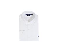 Camicia sagomata in popeline elasticizzato Bianco XXL Tinta unita