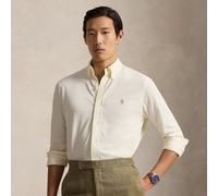 Camicia ultraleggera in cotone piqué Beige XXL Tinta unita