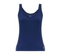Polo Ralph Lauren - Canotta in Cotone Elasticizzato Ricamata con Logo - - Tops - Donna - Blu - S