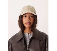 Polo Ralph Lauren - Cappellino con visiera e icona multicolore in twill elasticizzato color cuoio-Marrone One Size