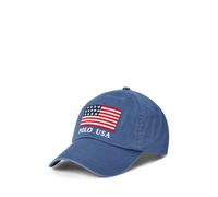 Polo Ralph Lauren Cappellino in chino con bandiera TAGLIA UNICA Blu navy chiaro