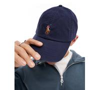 Polo Ralph Lauren - Cappello con visiera blu navy con logo a icona multicolore One Size