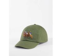 Polo Ralph Lauren - Cappello con visiera verde oliva con grafica polo-Nero One Size