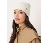 Polo Ralph Lauren - Cappello in lana color crema-Bianco One Size