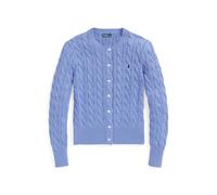 Polo Ralph Lauren Cardigan a girocollo in cotone a trecce XL Nuovo blu Litchfield