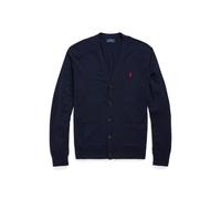 Polo Ralph Lauren Cardigan in cotone con scollo a V XXL Blu cacciatore