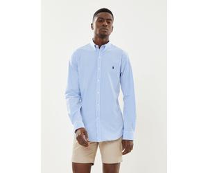 Polo Ralph Lauren - Chemise Rayée Cintrée Popeline Stretch 7 Blu - Abbigliamento L Blu