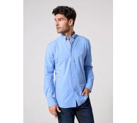 Polo Ralph Lauren - Chemise Rayée Cintrée Popeline Stretch 7 Blu - Abbigliamento S Blu