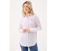 Polo Ralph Lauren - Chemise rayée classique en lin Rosa - Abbigliamento M Rosa