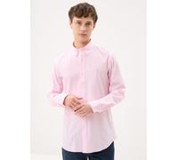 Polo Ralph Lauren - Chemise rayée popeline Custom Fit Rosa - Abbigliamento S Rosa