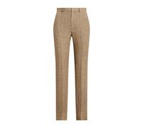 Polo Ralph Lauren - Chinos in Lino Principe di Galles - - Trousers - Donna - Marrone - L