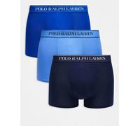 Polo Ralph Lauren - Classic - Confezione da 3 paia di boxer aderenti blu multicolore L