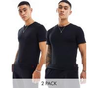 Polo Ralph Lauren - Confezione da 2 magliette sottocamicia nere-Nero M