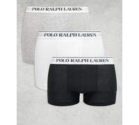 Polo Ralph Lauren - Confezione da 3 boxer aderenti classici multicolore con fascia in vita bianca M