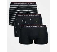 Polo Ralph Lauren - Confezione da 3 boxer aderenti neri assortiti-Nero M