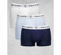Polo Ralph Lauren - Confezione da 3 paia di boxer aderenti blu navy, bianchi e blu-Multicolore S