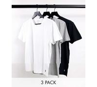 Polo Ralph Lauren - Confezione da 3 T-shirt da casa nera/grigia/bianca-Multicolore S