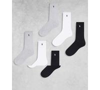 Polo Ralph Lauren - Confezione da 6 paia di calzini multicolore con logo One Size