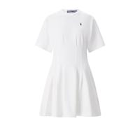 Polo Ralph Lauren, ,Dresses ,Donna ,Bianco ,M Mini Abito in Cotone a Maniche Corte