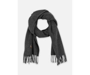 Polo Ralph Lauren - Écharpe à franges en laine vierge 449959 Grigio - Sciarpa y foulard T.U Grigio