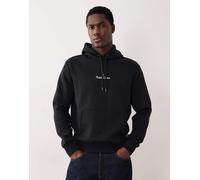 Polo Ralph Lauren - Felpa in maglia doppia nera con cappuccio e logo del giocatore centrale-Nero M