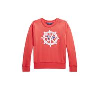Polo Ralph Lauren Felpa in spugna con applicazione nautica M Rosso tribordo