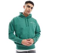 Polo Ralph Lauren - Felpa pesante oversize verde medio con cappuccio e scritta del logo in coordinato L