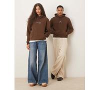 Polo Ralph Lauren - Felpa unisex con cappuccio in maglia doppia marrone con logo icona L