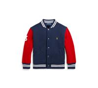 Polo Ralph Lauren Giacca da baseball in felpa con stemma 5 YRS Blu navy crociera