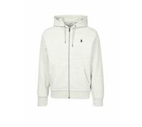 Felpa con cappuccio Ralph Lauren 30/1 Logo Full Zip grigia - M