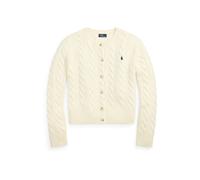 Polo Ralph Lauren - Cardigan in Lana e Cashmere a Treccia - - Knitwear - Donna - Bianco - 2XS
