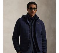 Polo Ralph Lauren Gilet trapuntato in jersey con cappuccio M Blue
