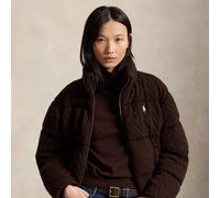 Polo Ralph Lauren Giubbotto in lana e cashmere a trecce S Brown
