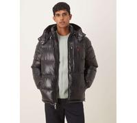 Polo Ralph Lauren - Gorham Icon - Piumino lucido isolante nero con logo L