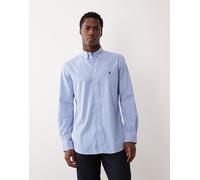 Polo Ralph Lauren - Icon - Camicia in azzurra a righe con logo-Blu M