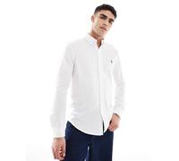 Polo Ralph Lauren - Icon - Camicia piqué bianca con logo-Bianco S