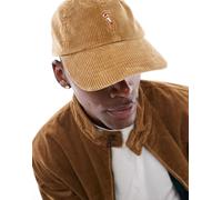 Polo Ralph Lauren - Icon - Cappellino color cuoio in velluto a coste con logo-Marrone One Size