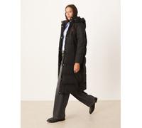 Polo Ralph Lauren - Icon - Piumino taglio lungo nero con cappuccio e logo M