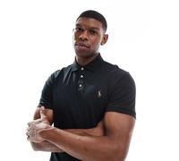 Polo Ralph Lauren - Icon - Polo custom fit nera in cotone pima con logo-Nero XS