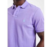 Polo Ralph Lauren - Icon - Polo custom slim fit viola chiaro piqué con logo S