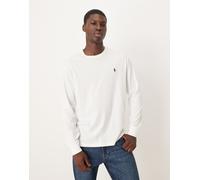 Polo Ralph Lauren - Icon - T-shirt bianca a maniche lunghe con logo-Bianco M