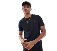 Polo Ralph Lauren - Icon - T-shirt slim fit nera con logo-Nero 2XL