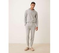 Polo Ralph Lauren - Joggers da casa grigio mélange con logo a icona e polsini in coordinato L