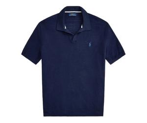 Polo Ralph Lauren - Johnny Cotton-Linen Polo - - Tops - Uomo - Blu - L
