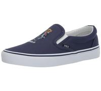 POLO RALPH LAUREN Keaton - Scarpe Slip-on da Uomo, in Tessuto Stampato, Navy, 43 EU