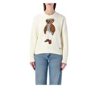 Polo Ralph Lauren, ,Knitwear ,Donna ,Bianco ,L Knit Bear Jumper