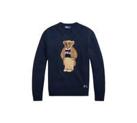Polo Ralph Lauren, ,Knitwear ,Uomo ,Blu ,S Maglione Jacquard con Orso