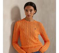 Polo Ralph Lauren Maglia a girocollo in cotone a trecce M Orange