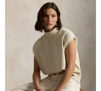 Polo Ralph Lauren Maglia dolcevita in cotone senza maniche M Cream
